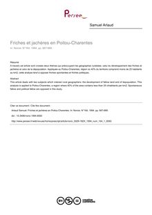 Friches et jachères en Poitou-Charentes - article ; n°1 ; vol.164, pg 667-689