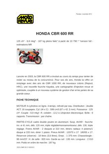 HONDA CBR 600 RR