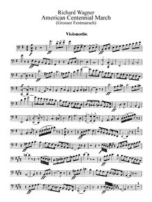 Partition violoncelles, Großer Festmarsch, WWV 110, Wagner, Richard