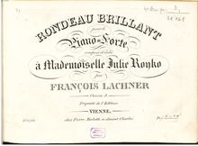 Partition complète, Rondeau brillant, Lachner, Franz Paul