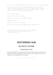 Disturbing Sun
