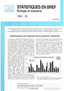 Extrait de Conjoncture industrielle - Septembre 1995