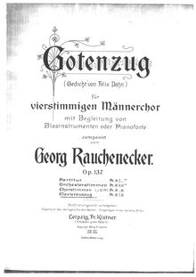 Partition complète, Gotenzug, Rauchenecker, Georg Wilhelm