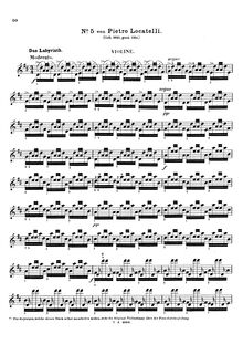 Partition de violon (David s arrangement), L Arte del violon