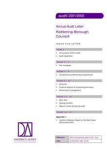 KBC01 Annual Audit Letter 01-02