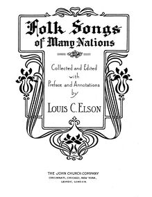 Partition Complete book, Folk chansons Of Many Nations, Various