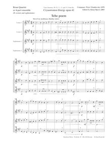 Partition complète (B♭ instruments), Liturgy of St. John Chrysostom