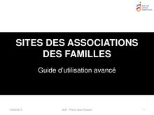 Sites ADF - Guide avancé