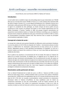 Arrêt cardiaque nouvelles recommandations Vincent Bounes Jean Louis Ducassé SAMU Hôpitaux de Toulouse