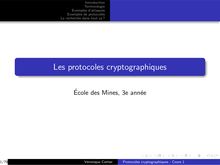 Les protocoles cryptographiques