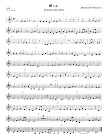 Partition ténor viole de gambe 1, aigu clef, Motets, Ferrabosco Sr., Alfonso par Alfonso Ferrabosco Sr.