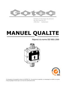 Manuel Qualité 2008