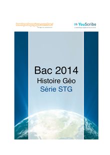 Corrigé bac 2014 - Série STMG - Histoire-géographie
