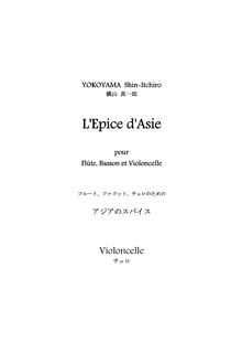 Partition violoncelle, L Epice d Asie, Spice of Asia, アジアのスパイス, G Major