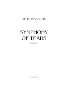 Partition cordes, Symphony of Tears, Manookian, Jeff