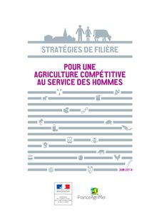 Stratégies des filières agricoles - 2025