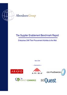 The Supplier Enablement Benchmark Report