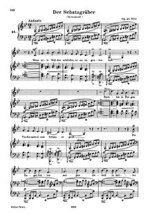 Partition complète (Medium voix), Romanzen und Balladen, Vol.I, Op.45