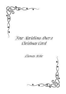 Partition complète, Four variations over a christmas carol, C major