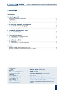 La gestion administrative d’un dossier de maladie professionnelle - E01P1
