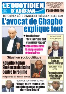 Le Quotidien d’Abidjan n°2879 - du mercredi 08 juillet 2020