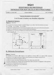 Résistance des matériaux : introduction aux calculs des structures 2005 Génie Mécanique et Conception Université de Technologie de Belfort Montbéliard