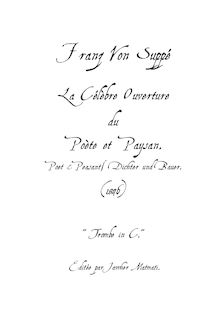 Partition trompette 1/2 (C - transposed), Dichter und Bauer (Poet et Peasant)