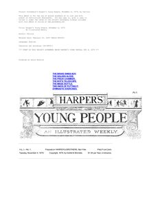 Harper s Young People, November 4, 1879 - An Illustrated Weekly