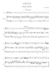 Partition complète, Sonata (modo antico), Kowalewski, Jakub