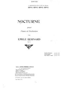 Partition complète, Nocturne pour Piano et orchestre, Op.51, A minor