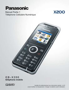 Notice Téléphone portable Panasonic Global  X200