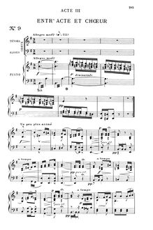 Partition Act III, Benvenuto Cellini, opéra semi-seria, Berlioz, Hector