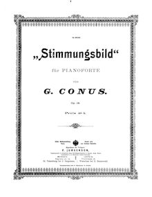 Partition No. s 1 & 2, Stimmungsbilder, Op.19, Konyus, Georgy