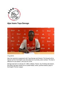 Officiel : Yaya Sanogo pour un an à l’Ajax