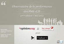 Sondage OpinionWay & Banque Palatine : Observatoire de la performance des PME-ETI (27ème édition – Mai 2013)