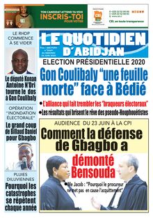 Le Quotidien d’Abidjan n°2869 - Du Mercredi 24 juin 2020