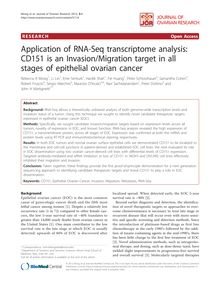 Application of RNA-Seq transcriptome analysis: CD151 is an Invasion/Migration target in all stages of epithelial ovarian cancer