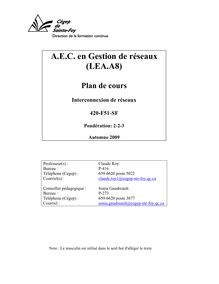 Plan de Cours 420-F51-SF-20091125