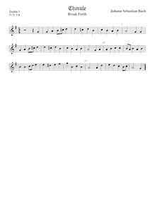 Partition Treble1 viole de gambe, Weihnachtsoratorium, Christmas Oratorio