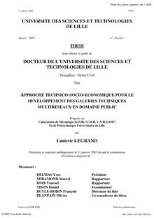 UNIVERSITE DES SCIENCES ET TECHNOLOGIES DE LILLE DOCTEUR DE L ...
