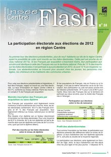 La participation électorale aux électionsde 2012 en région Centre