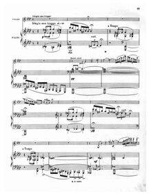 Partition , Adagio non troppo, violon Sonata, Sonate pour violon en ré mineur
