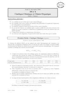PC A PC B CHIMIE DS n°4
