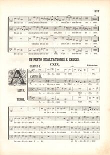 Partition complète (color scan), Adoramus te Christe, Palestrina, Giovanni Pierluigi da