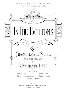 Partition complète, en pour Bottoms, Characteristic Suite, Dett, Robert Nathaniel
