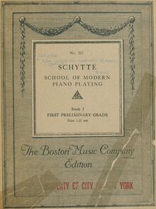 Partition Cover Page (color), Die Schule des modernen Klavierspiels, Op.174