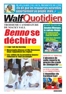 Walf Quotidien N° 9223 - Du vendredi 23 décembre 2022