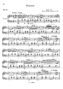 Partition complète (filter), valses, Op.69, Chopin, Frédéric