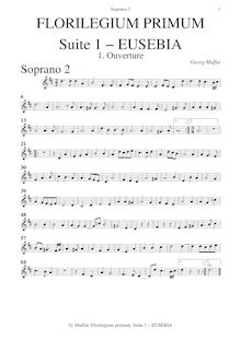 Partition Soprano 2 , partie, Florilegium primum, 7 Suites for Strings