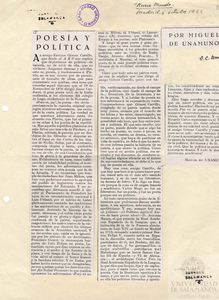 Poesía y política publicado 6 Octubre 1922